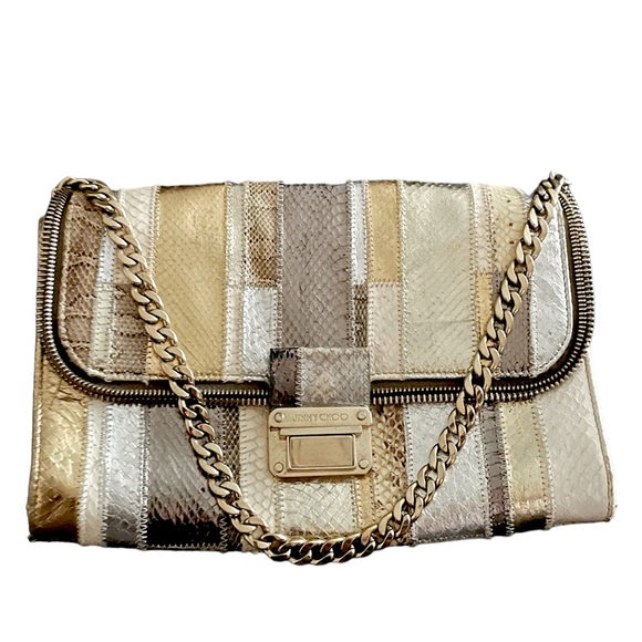 Jimmy Choo Handbags - JIMMY CHOO Metallic Gold Chain Handbag
